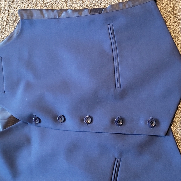 Blue suit vest - Picture 2 of 6